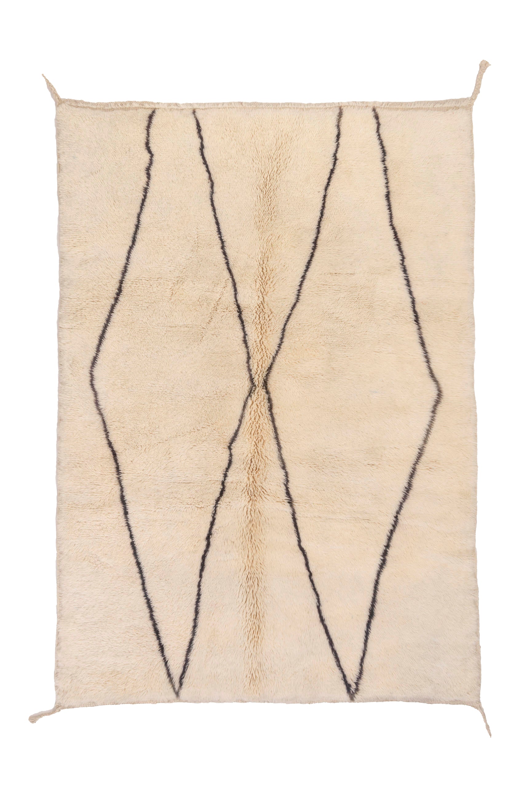 Ivory Double Crosshatch Rug: A Minimalist Masterpiece with Classic Charm