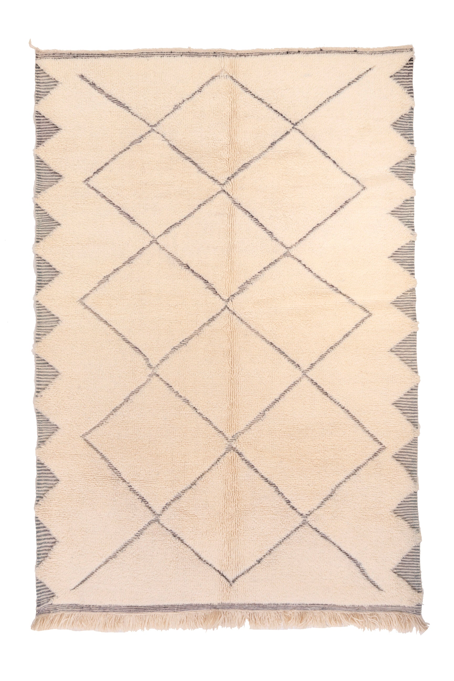 Enhance your space with our Ivory 3D Crosshatch Rug. This meticulously crafted rug features a captivating crisscross pattern in ivory and dark gray, creating a striking 3D effect that adds depth and sophistication to your decor.